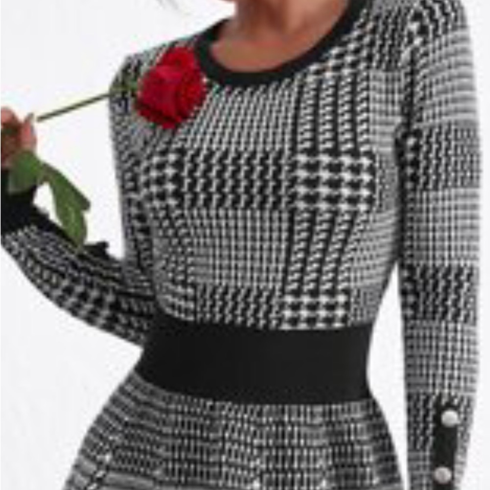 Flare sweater dress